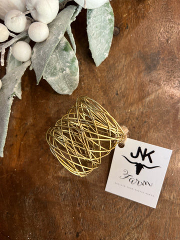 Gold Wire Napkin Ring