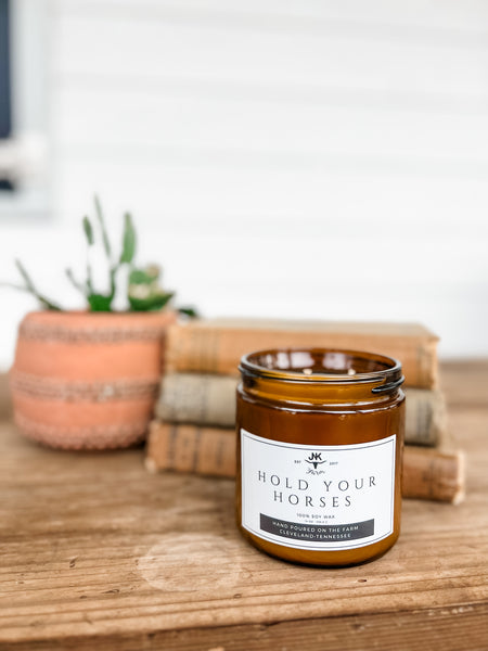Hold Your Horses Double-Wick Soy Candle