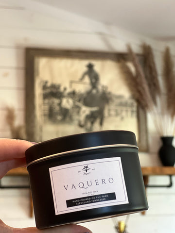 Vaquero Soy Candle 8 oz. Tin